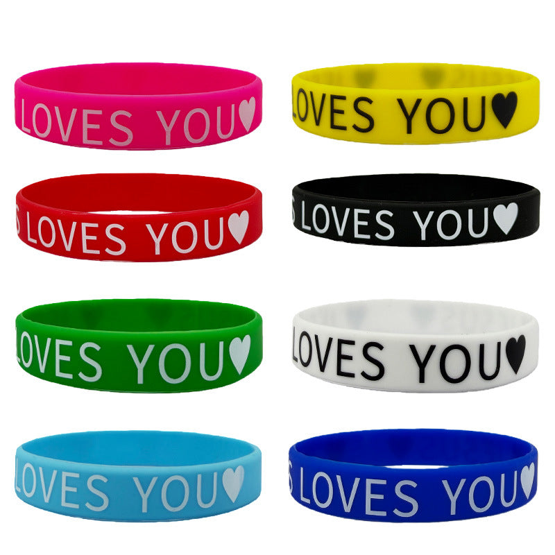 Flag Inspirational Faith Silicone Horse Party Graduation Rings - Faith Silicone Hand Ring 16 Pcs Per Set MegaBDM