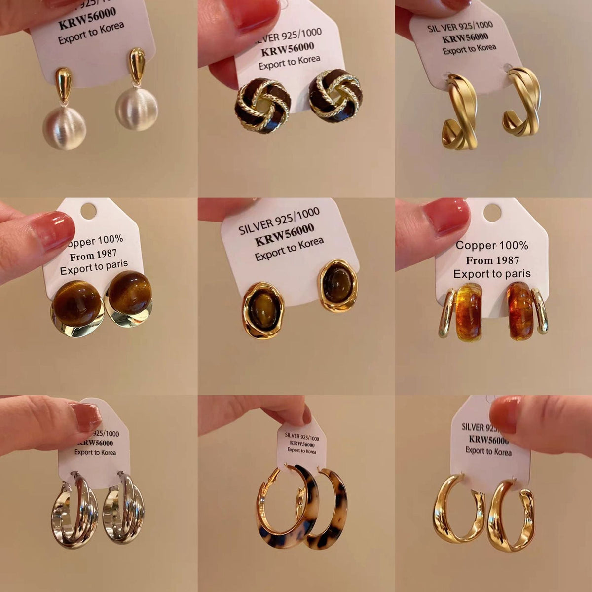 Women's Retro Affordable Luxury High-grade Ear Atmosphere Round Niche Earrings MegaBDM