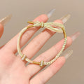 Women's & Men's Colorful Braided Rope Thread Design Simple Bracelet - 59# Three-Button Knot-Dark Green MegaBDM