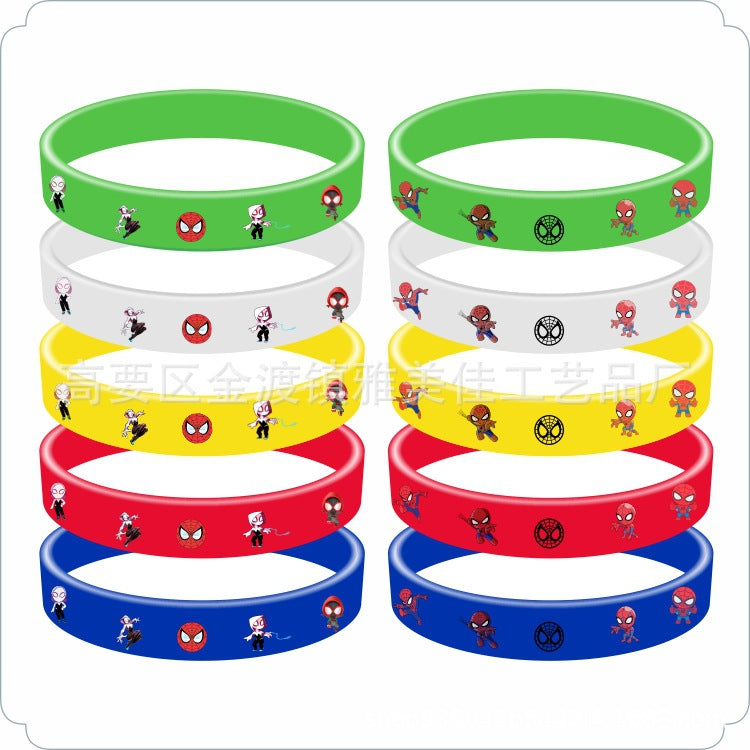 Cartoon Silicone Anime Surrounding The Game Wrist Bracelets - Spider-Man New Bracelet 10 MegaBDM