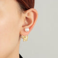 Pearl Butterfly Fashion Affordable Luxury Style Hollow Niche High-grade Stud Earrings MegaBDM
