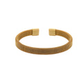 Men's Fashion Simple Titanium Steel Gold Plated Shaped Open Bracelets - ZJ7481 MegaBDM