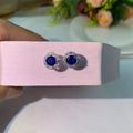 Fashion Ear Simple Round Female Fine Rings - Pointed Blue MegaBDM