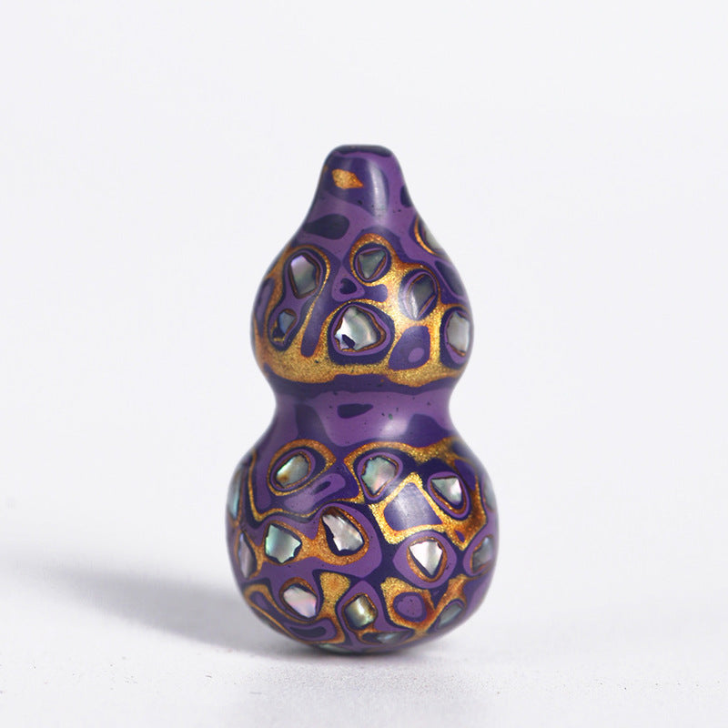 Paint Small Calabash Hangings Hand Pieces Handicraft Painted Pendants - [Paste Screw] Purple Gold Small Calabash MegaBDM
