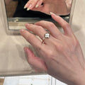 Flower Twin Fresh Fashion Gentle Temperament Good-looking Switchable Index Ring - 1292 White Four-Leaf Clover Ring MegaBDM