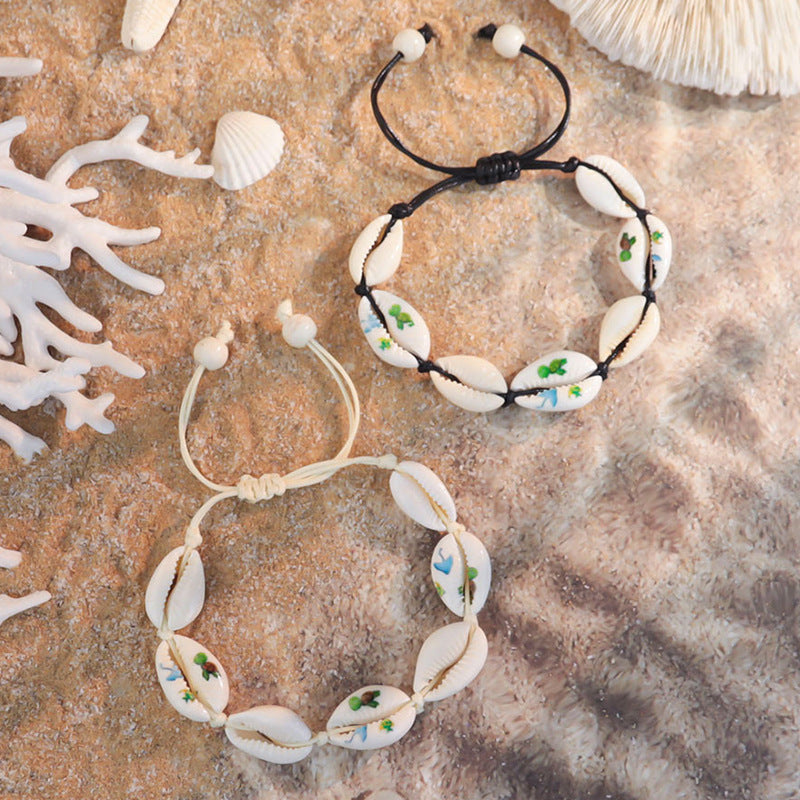 Holiday Ocean Style Cartoon Shell Design Starfish Necklaces - 25040902-3 / Shell Turquoise MegaBDM