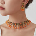 Graceful New Style Bohemian Vintage Exotic Necklaces - Orange MegaBDM
