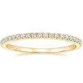 Sterling Sier Flash Inlaid Row Diamond In Rings - Gold / US Size Size 10 MegaBDM