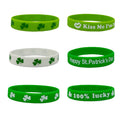 Hand Faith Inspirational Quotes Festival Theme Party Event Bracelets - Clover Bracelet [6 Sets] Each One MegaBDM