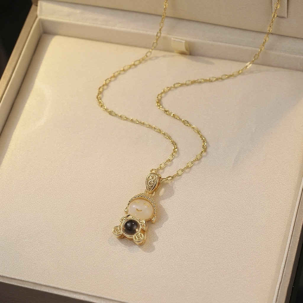 Women's Elegant Rainbow Fashion Star Moon Clavicle Necklaces - X0389-2 MegaBDM