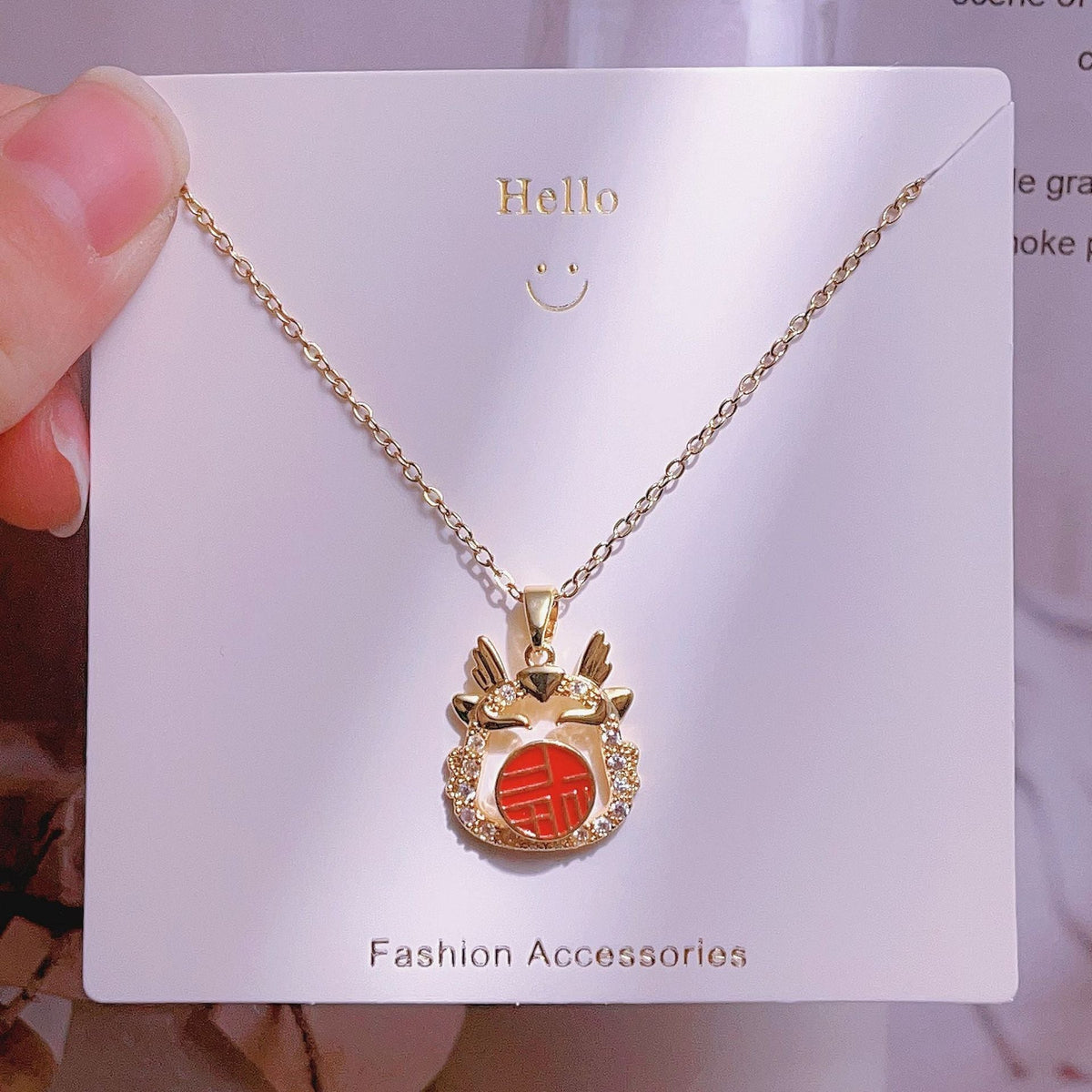 Women's Fashion Simple Love Design Light Luxury Necklace - XL2035 MegaBDM