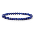 Crystal Agate Round Beads Aquamarine Tourmaline Yellow Tower Energy Beaded Bracelets - Imitation Lapis Lazuli / 19cm MegaBDM