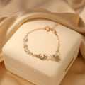 Women's & Men's Fresh Imitation Crystal Bead Good-looking Tassel Woven Hand Strap Bracelets - 5# White Xingyue Bracelet MegaBDM