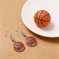 Alloy Dripping Oil Ear Hook Style Personality Commemorative Gift Football Earrings - Basketball MegaBDM