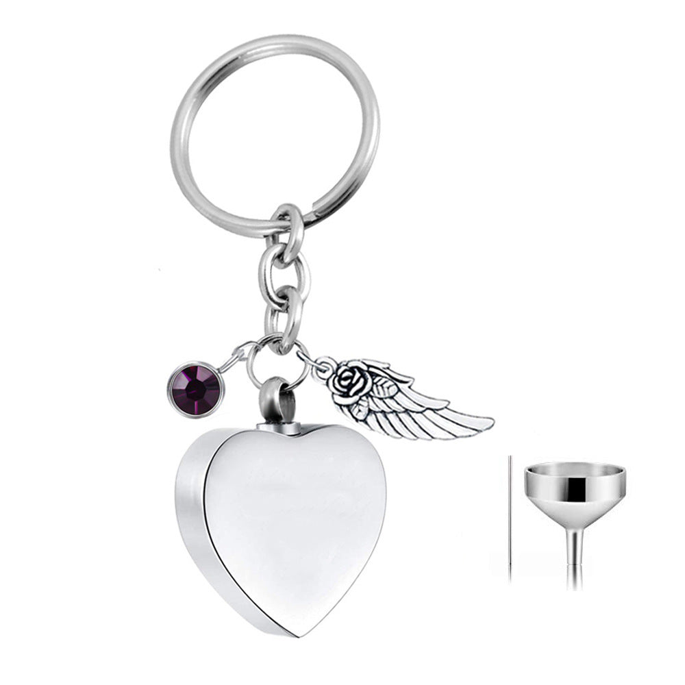 Memorial Relatives Pet Heart Shaped Love Necklace - February MegaBDM