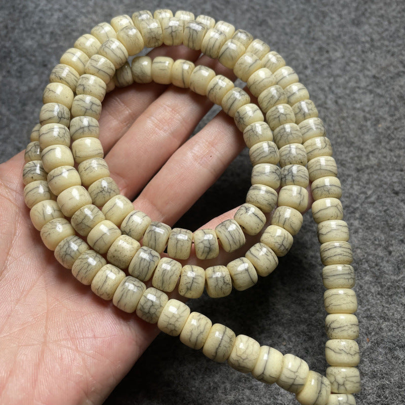 Fried Ox Bone Beads Barrel Shaped Bead Distressed Bracelets MegaBDM