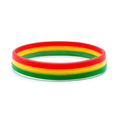 Flag Colorful Silicone Layered World Cup Bracelets - 3 Layers (Red, Yellow and Green) MegaBDM