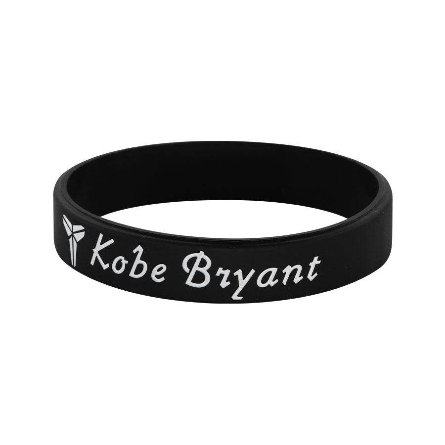 Star Concave Thickened Silicone Kobe James Basketball Bracelet - Kobe-Black MegaBDM