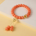 Bodhi Candy Color Single Circle Pliable Temperament High Throw Three Bracelets - Orange-Plum Blossom Type MegaBDM