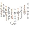 Mix Match Zircon Navel Suit Human Body Rings MegaBDM