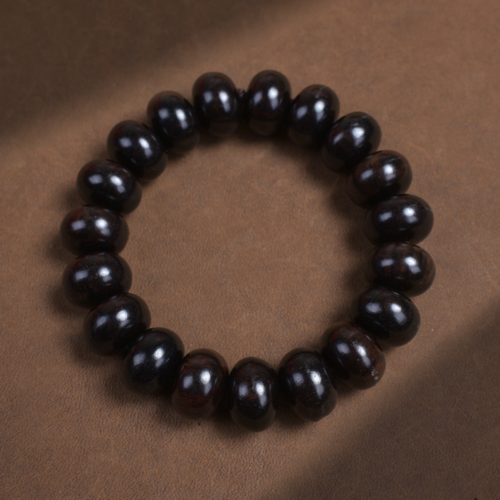 Men's Abacus Beads Night Moonstone Jade Sandalwood Bracelet - Purple Sandalwood 16mm / Standard MegaBDM