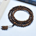 Wooden Prayer Beads Rosary Log String Flower Leather Bracelet - Gongmu 6mm108 Pieces [Seiko High Throw]] MegaBDM