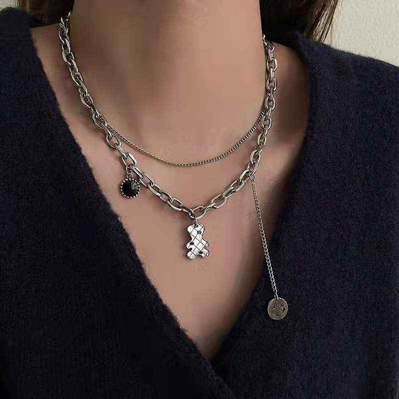 Women's & Men's Fashion Simple Titanium Steel Sweater Chain Personalized Hip Hop Necklace - B37 MegaBDM