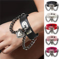 Peach Heart Lock Chain Personality Trend Bracelets MegaBDM