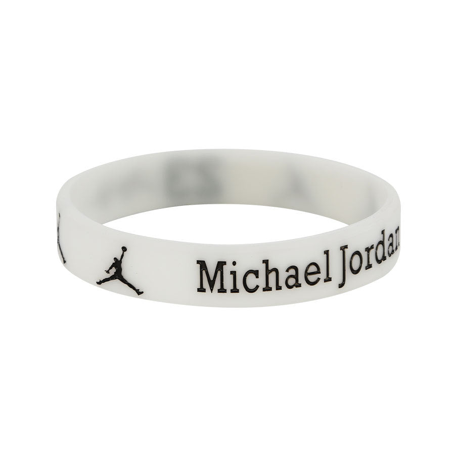 Star Concave Thickened Silicone Kobe James Basketball Bracelet - Jordan-Luminous White MegaBDM