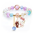 Children's Little Korean Style Sister Crystal String Bracelet - Beaded-13 MegaBDM