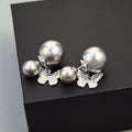 Pearl Butterfly Fashion Affordable Luxury Style Hollow Niche High-grade Stud Earrings - Ea12870d9140 Silver Gray MegaBDM