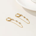 Zircon Tassel Stainless Steel High-grade Light Luxury Earrings MegaBDM