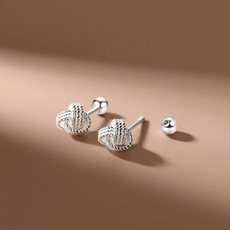 Women's Zircon Tassel Light Luxury High Sense Stud Earrings - 2# Ruyi Thread 6mm Silver (a Pair) MegaBDM