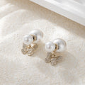 Pearl Butterfly Fashion Affordable Luxury Style Hollow Niche High-grade Stud Earrings - Ea12870i907 Coffee Gold MegaBDM