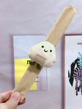 Children's Plush Cartoon Pop Cute Sun Flower Couple Female Dinosaur Slap Bracelet - 91# Rice Balls MegaBDM