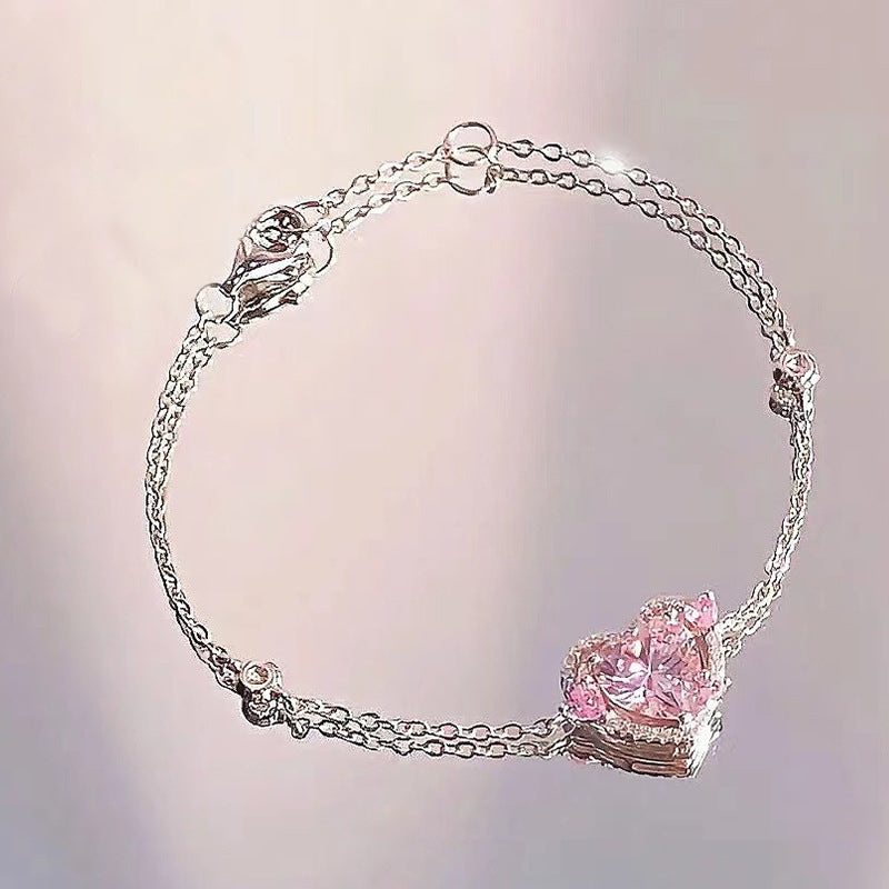 Women's Pearl Flower Refined Rhinestone Bow Love Style Bracelets - #10 Love MegaBDM