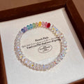 Women's Face Ball Shiny Crystal Sweet Fashion Bracelet - Rainbow Color MegaBDM