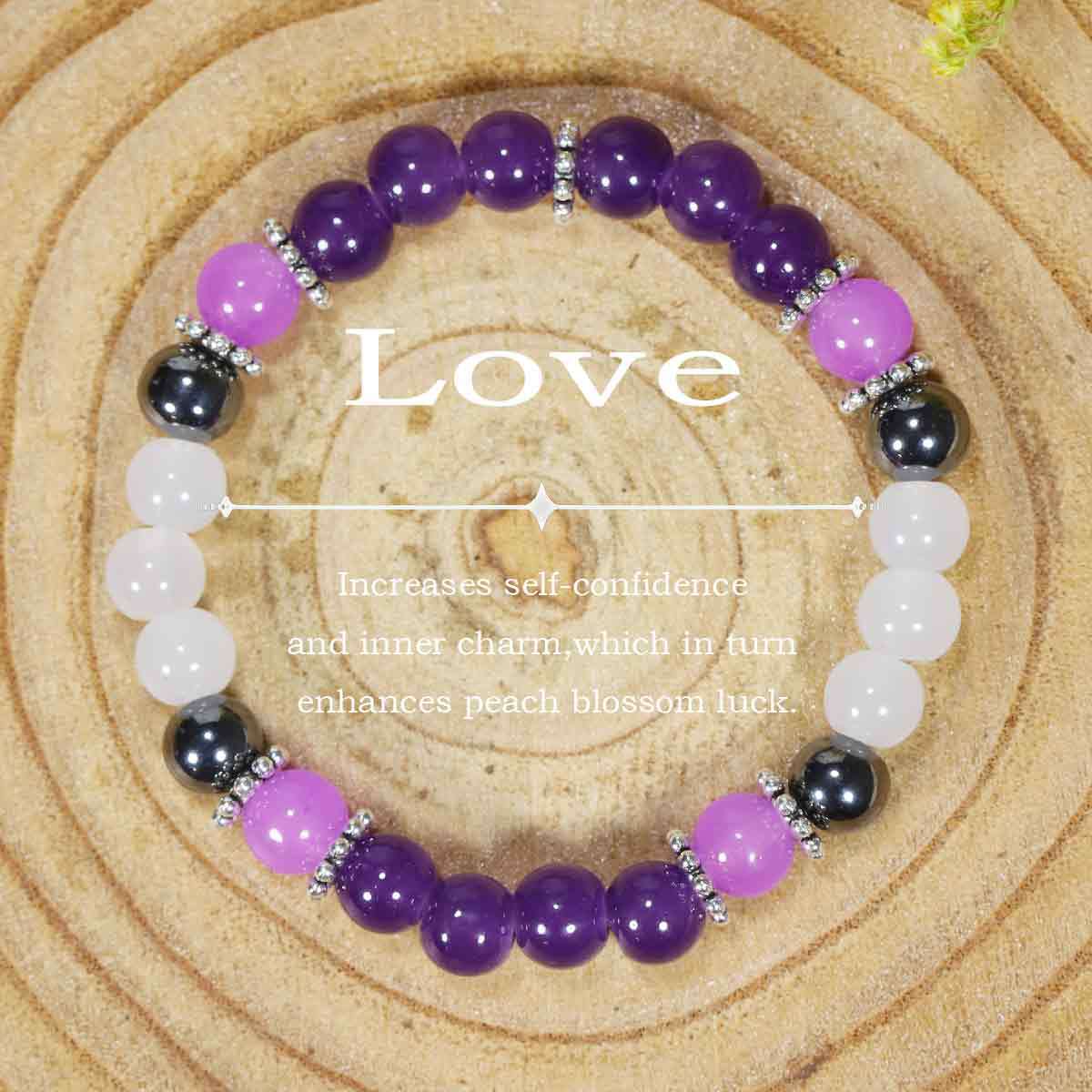 Tigereye Natural Stone Beaded Crystal Unisex Bracelet - LY28 MegaBDM