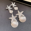 Women's Needle Round Curved Geometric Ear Retro Personalized Temperamental Light Luxury Earrings - 63# Silver Needle-Silver MegaBDM