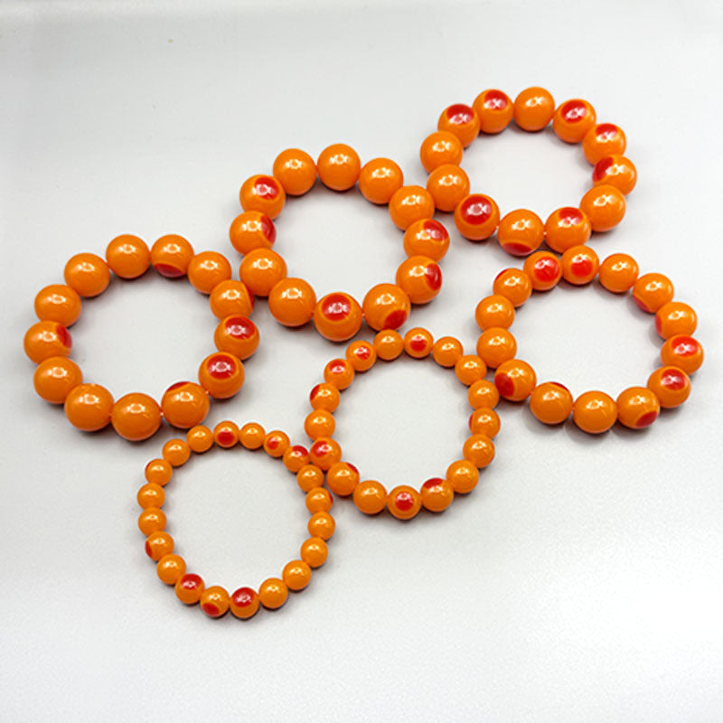 String Of Crafts Prayer Hand Toy Bracelet - Imitation Amber Beeswax Yidianhong Bracelet -- 16mm MegaBDM