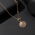 Women's Alloy Stitching Chain Vintage Fuji Ye Necklaces - Gold MegaBDM