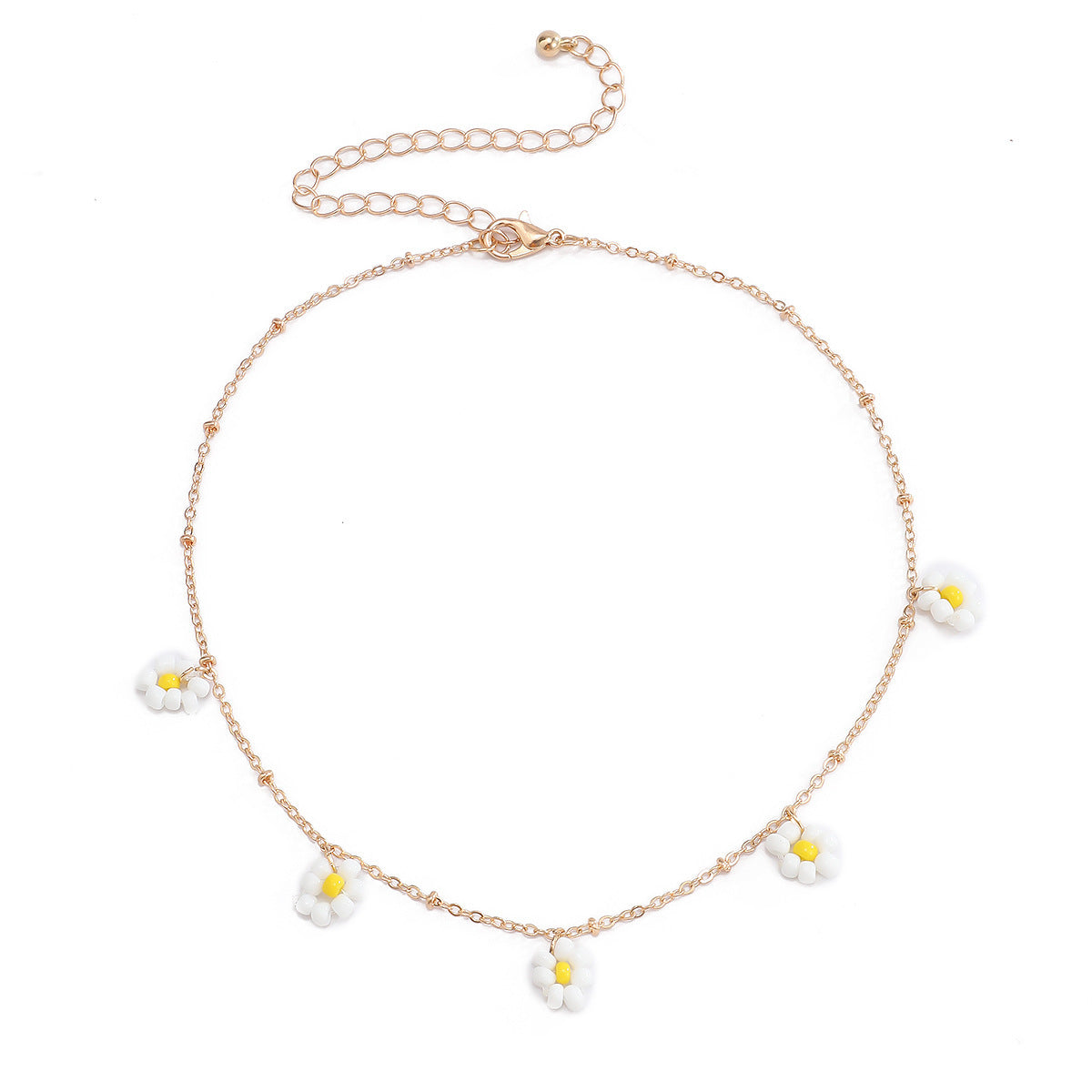 Women's Personalized Simple Contrast Color Creative Woven Necklace - 07 Necklace White 3239 MegaBDM
