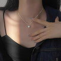 Women's Sier Light Luxury High-grade Design Clavicle Necklaces - XL0325 MegaBDM