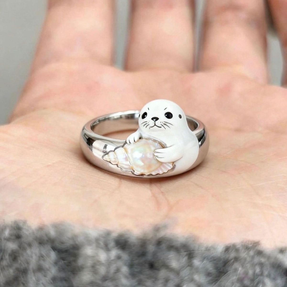 Imitation Blue Treasure Egg Noodles Bow Female Niche Ring - Ring 0094 MegaBDM