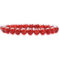 Red Agate Vintage Crystal Natural Tiger Eye Bracelet - Red agate MegaBDM