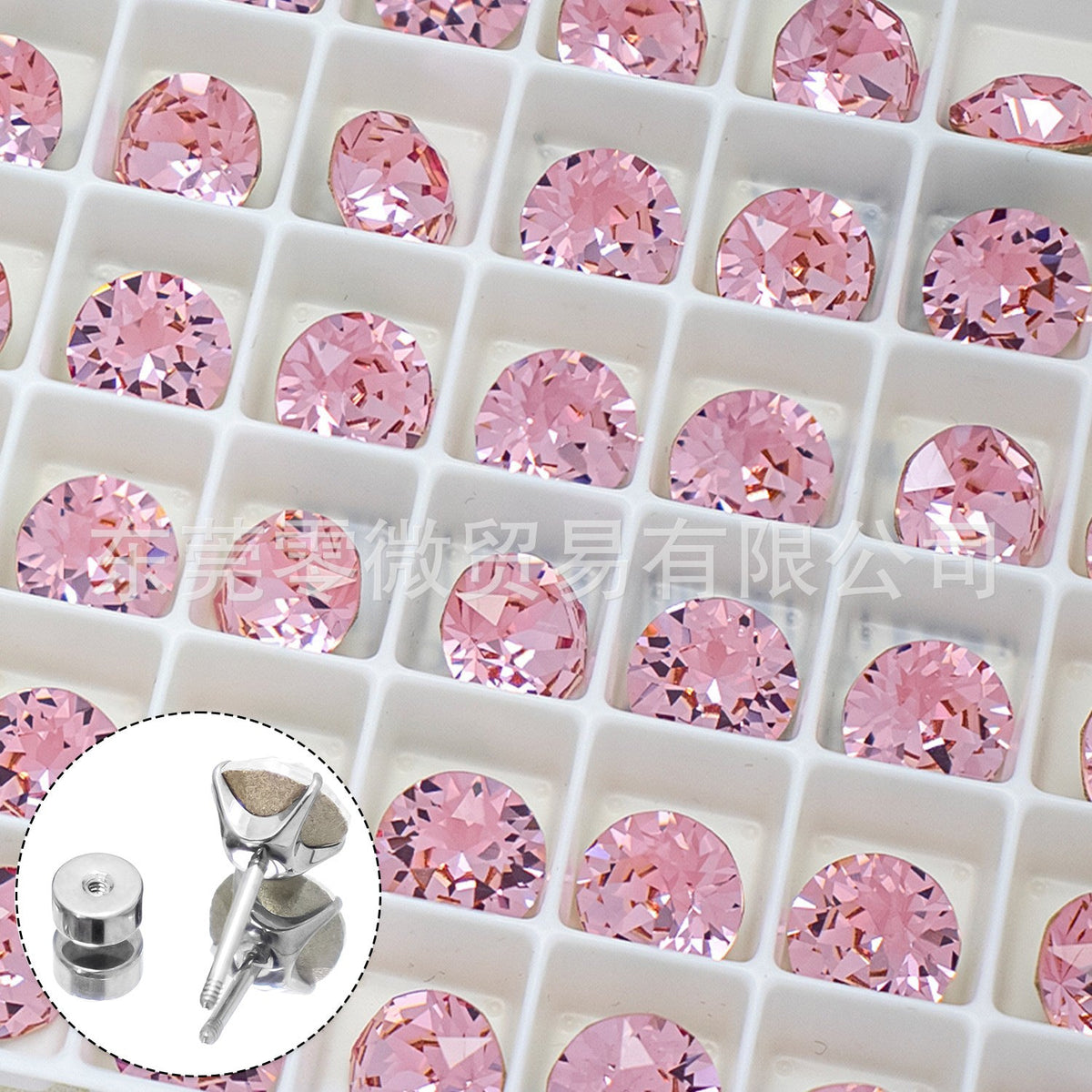 Ear Titanium Alloy Outer Spiral Piercing Stud Earrings - Light Rose Red [223] [One]] / 0.8 Thick 6 Long 4mm Diameter MegaBDM