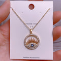 Eye Female Fashion Personality Titanium Steel Clavicle Necklaces - YJ0047 MegaBDM