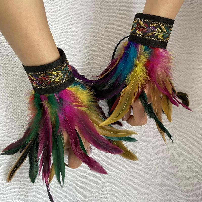 Ethnic Style Cuff Gothic Role Play Bracelets - Colorful MegaBDM