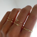 Star Moon Love Leaf Set Female Light Luxury High-grade Rings - HS1316-13 / One Size MegaBDM