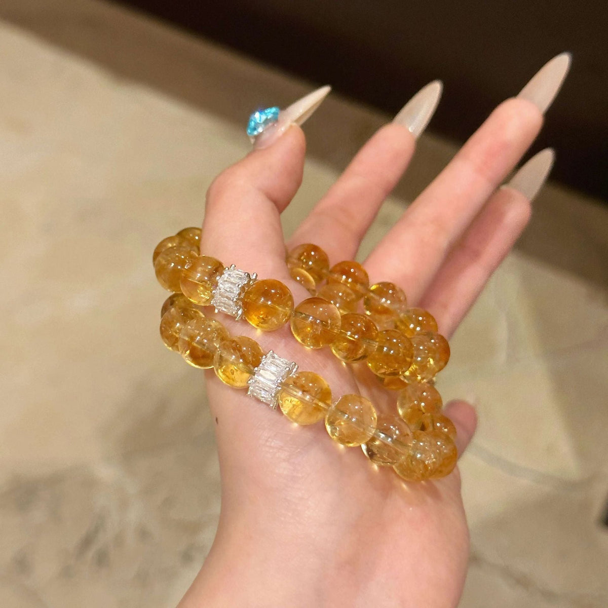 Luxury Natural Citrine Lucky Gift High-grade Bracelets - Rich Wealth Library Citrine Bracelet MegaBDM